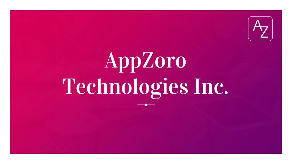 appzoro technologies inc