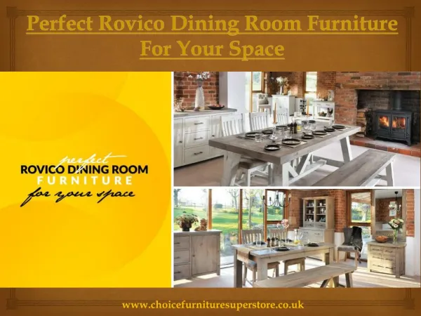 Perfect Rovico Dining Room Furniture For Your Space