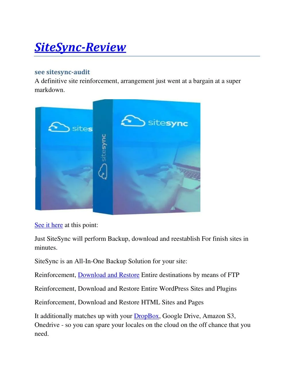 sitesync review