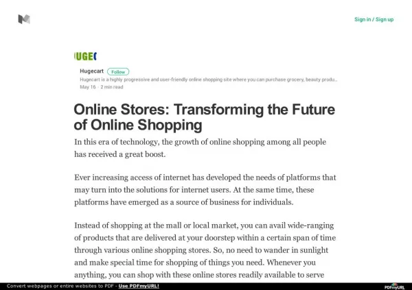 Online Stores: Transforming the Future of Online Shopping