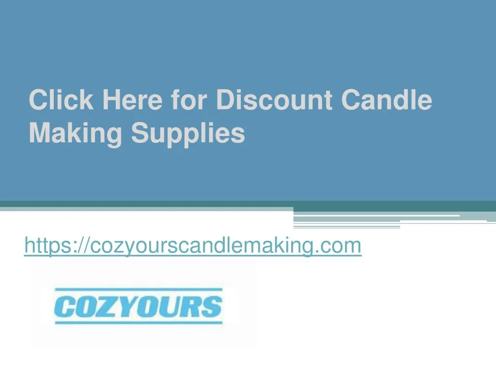 click here for discount candle making supplies