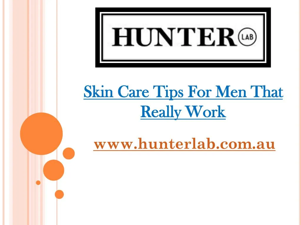 skin care tips for men that really work