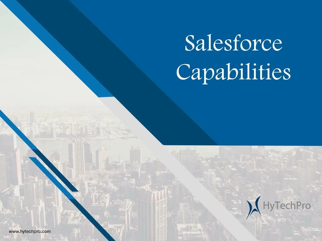 salesforce capabilities