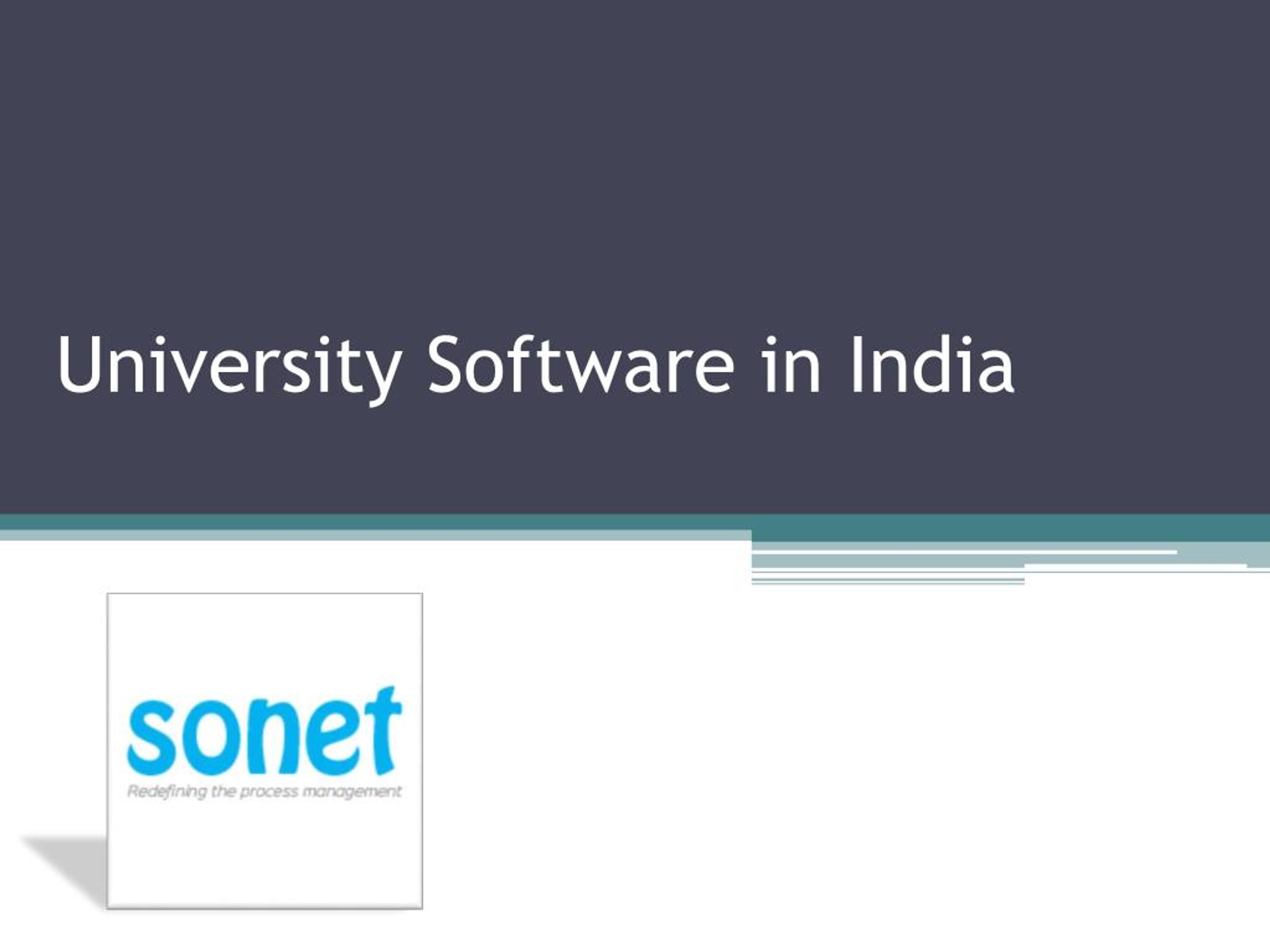 University Software Program Slide PPT - University Software in India PowerPoint Presentation, free ...