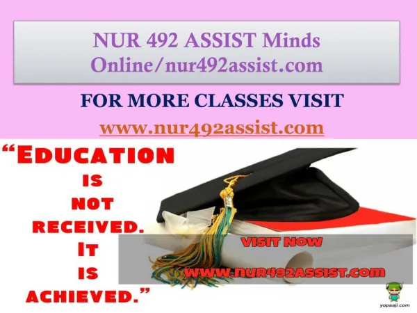 NUR 492 ASSIST Minds Online/nur492assist.com