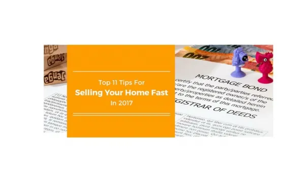Top 11 Tips For Selling Your Home Fast In 2017