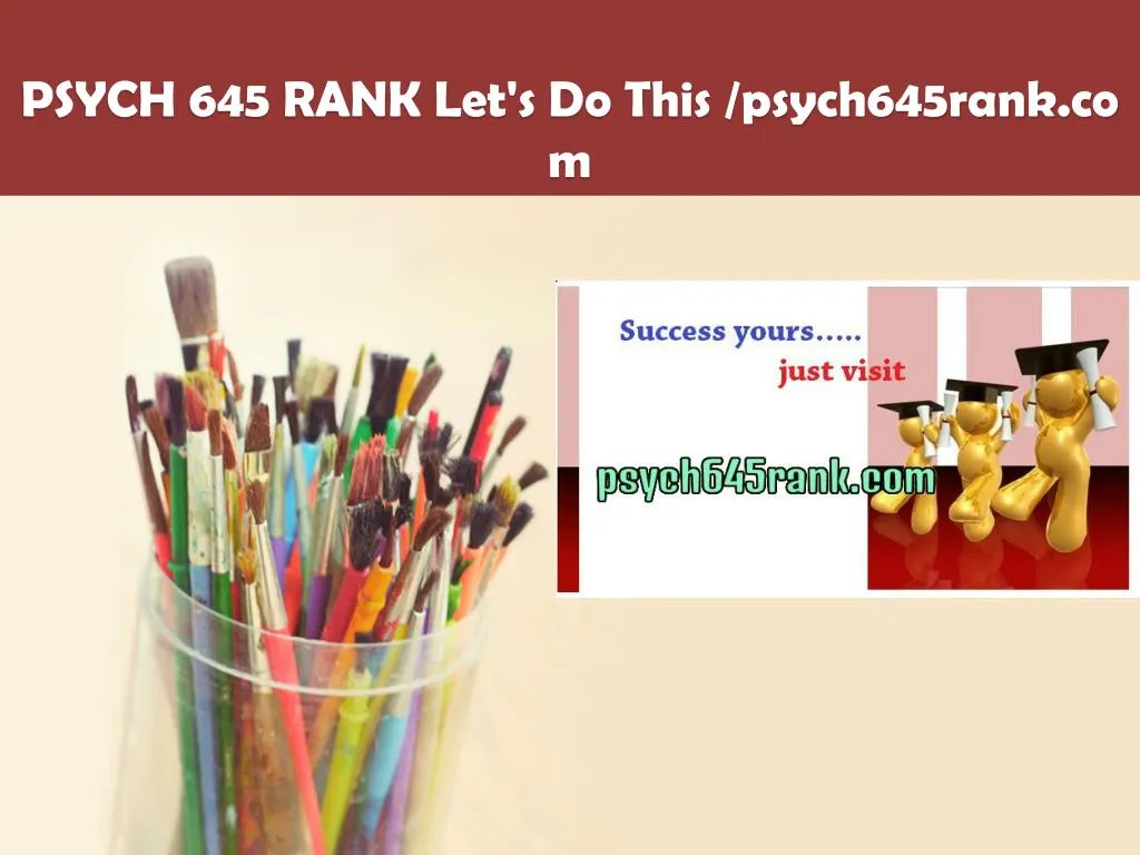 psych 645 rank let s do this psych645rank com