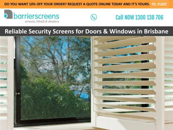 Reliable Security Screens for Doors & Windows in Brisbane