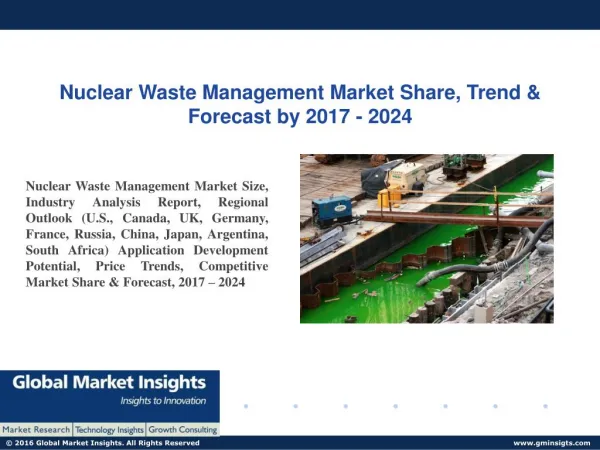 PPT for Nuclear Waste Management Market Latest Trends, 2017