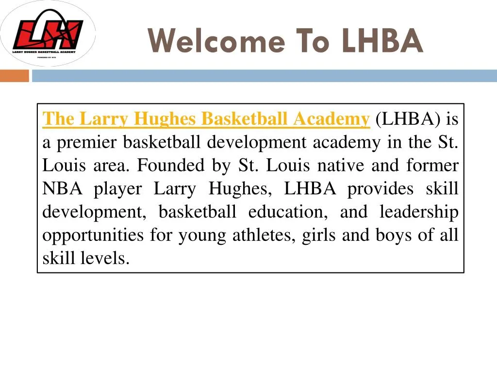 welcome to lhba