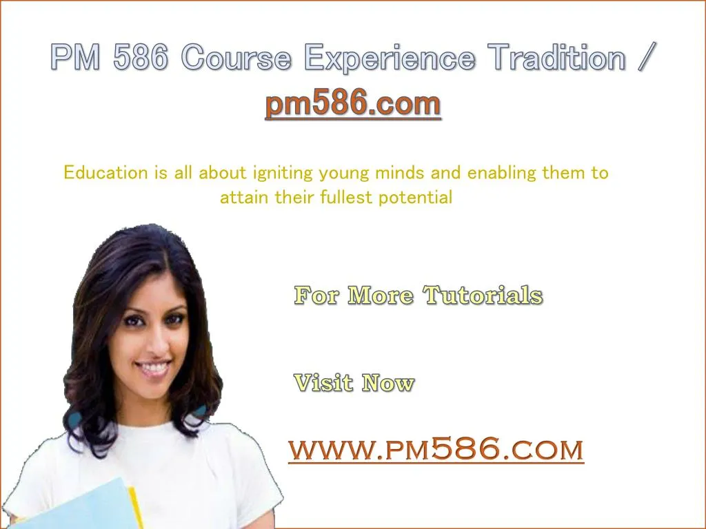 pm 586 course experience tradition pm586 com