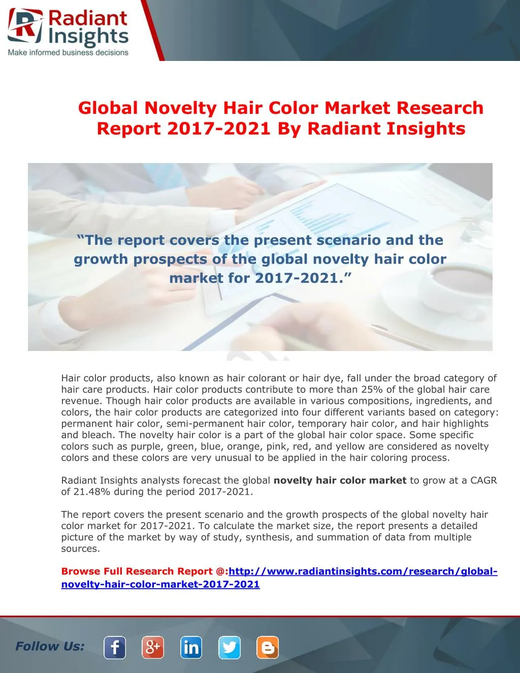 global novelty hair color market research report