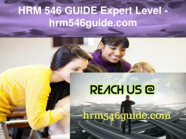 HRM 546 GUIDE Expert Level –hrm546guide.com