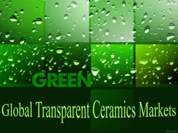 Global Transparent Ceramics Markets
