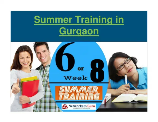 Summer training in Gurgaon