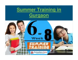 Summer training in Gurgaon - slide 1