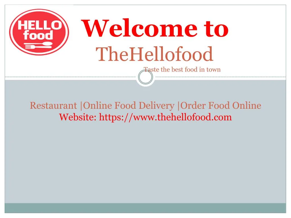 welcome to thehellofood taste the best food