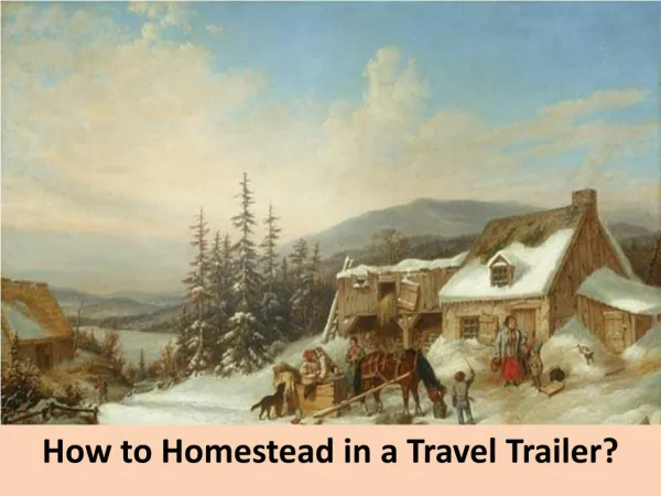How to Homestead in a Travel Trailer?