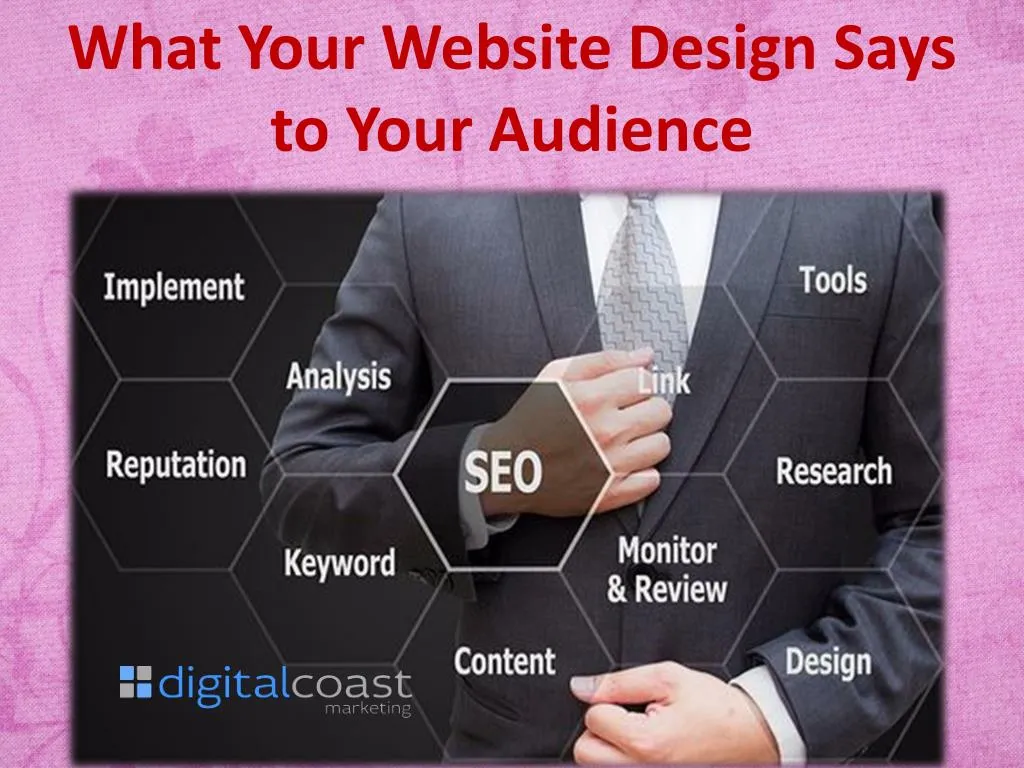 what your website design says to your audience