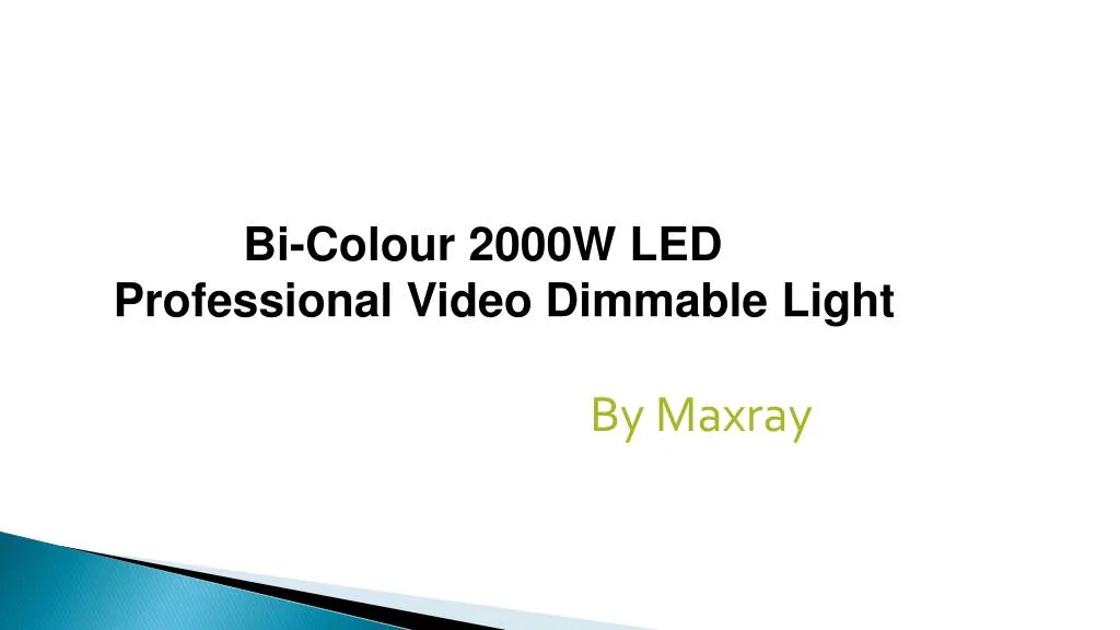 bi colour 2000w led professional video dimmable