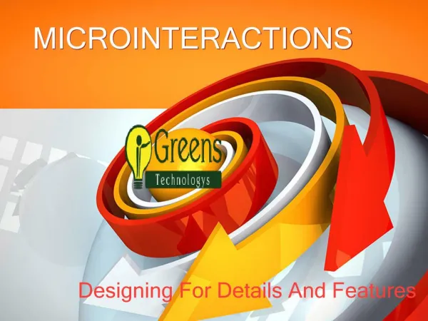 Microintegration For Designing Details And Features