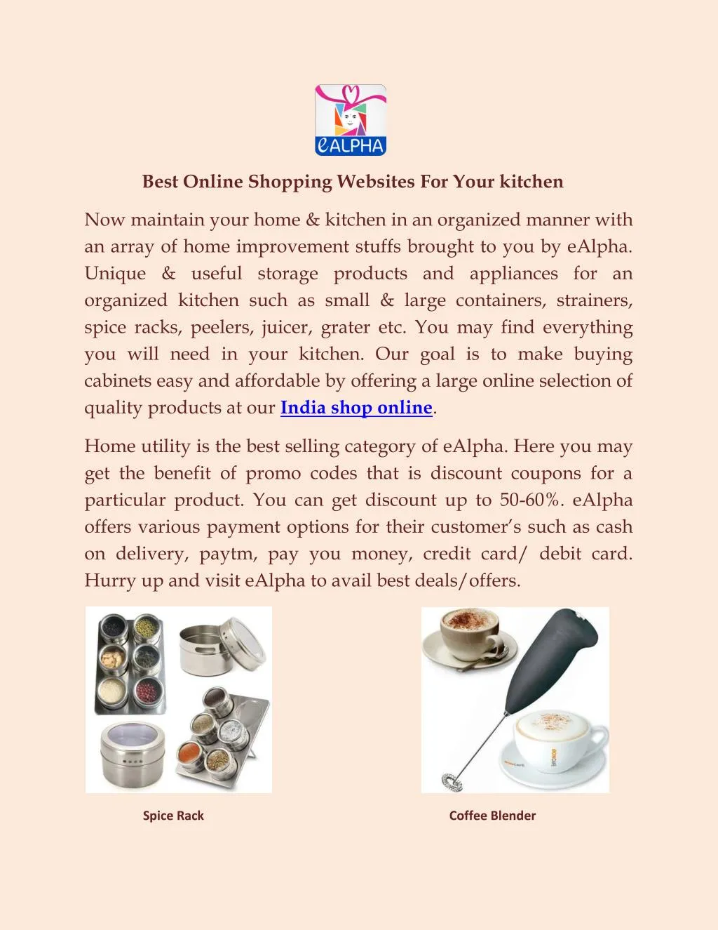 best online shopping websites for your kitchen