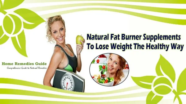Natural Fat Burner Supplements To Lose Weight The Healthy Way