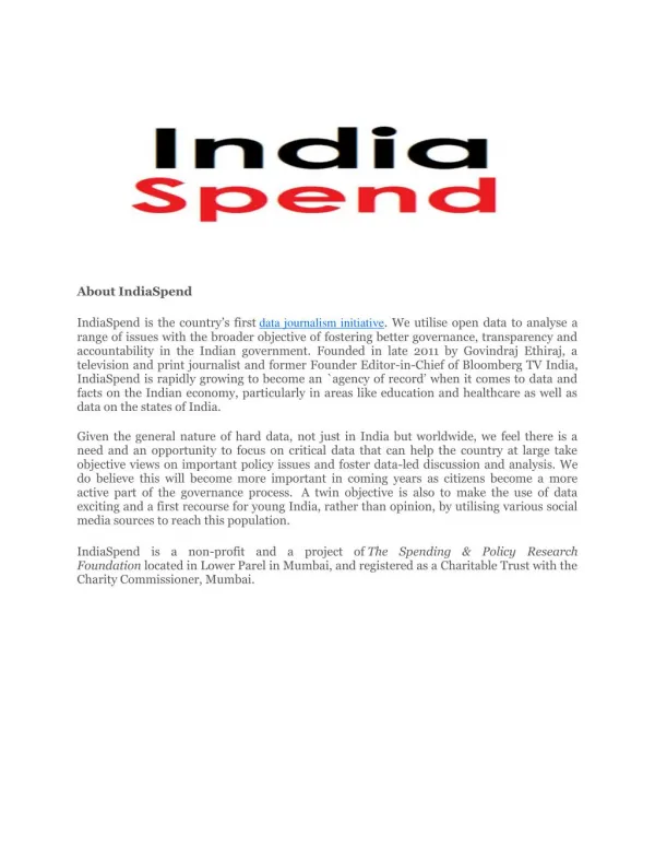 India spend is best online news portal