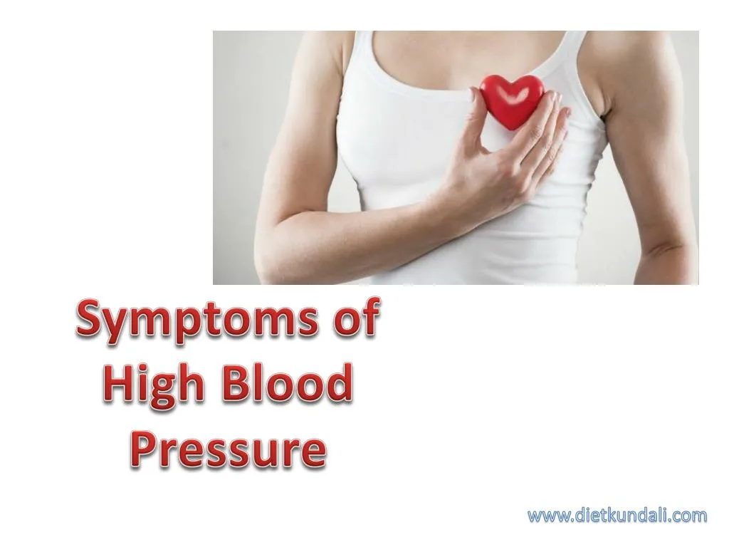 symptoms of high blood pressure