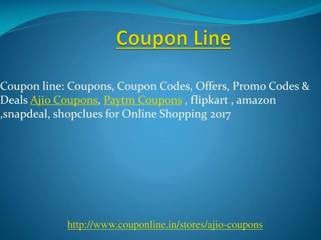 coupon line