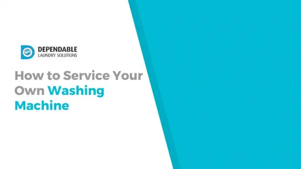 How to Service Your Own Washing Machine - DLS MayTag