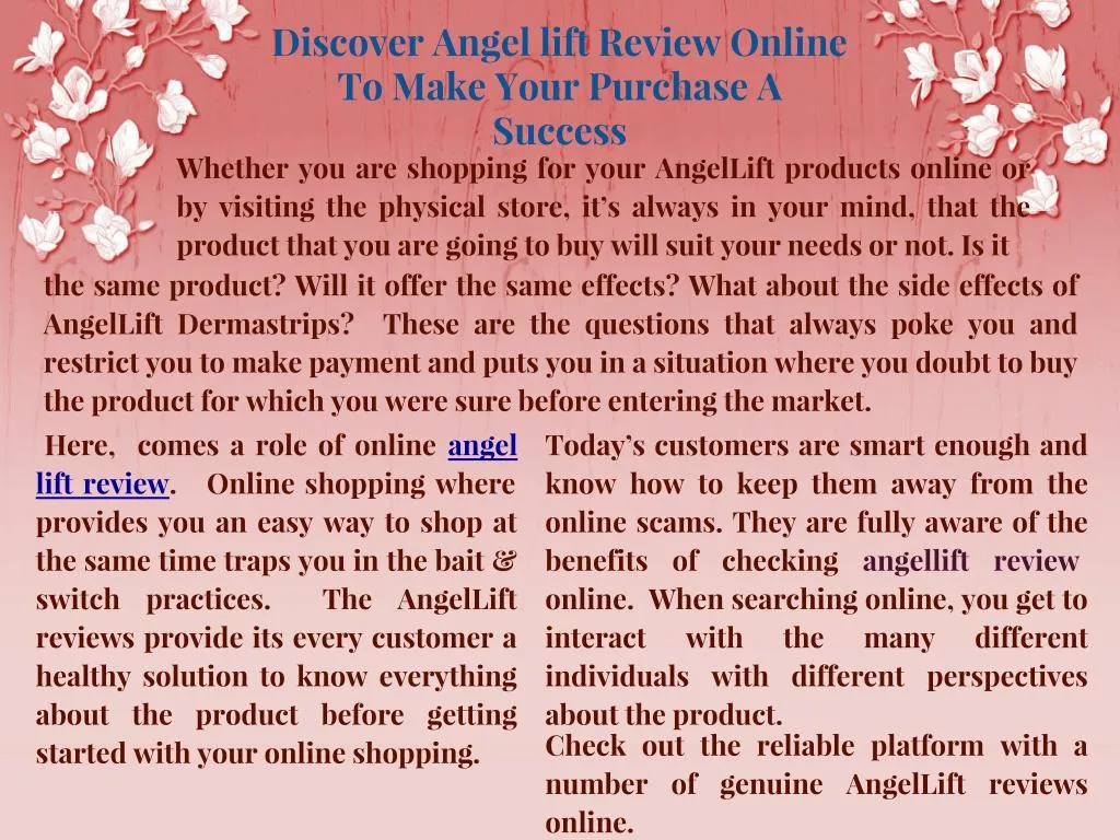 discover angel lift review online to make your