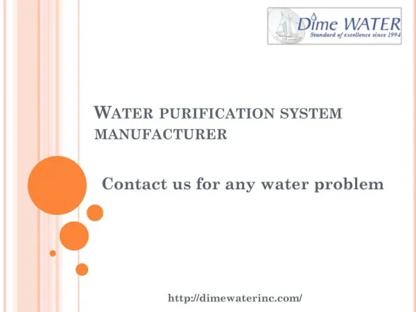 Municipal water treatment solutions san diego
