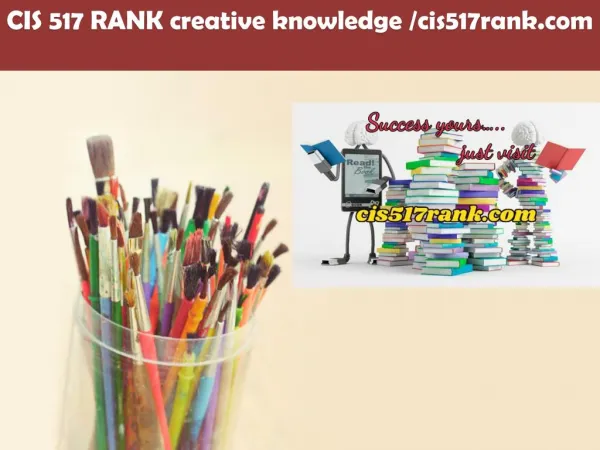 CIS 517 RANK creative knowledge /cis517rank.com