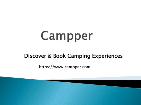 Camping experiences :Campper
