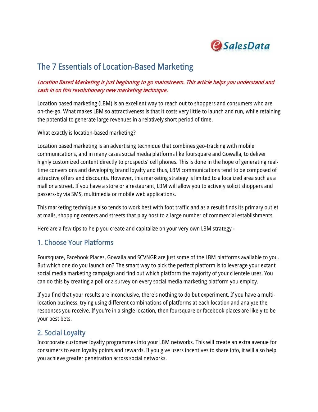 the 7 essentials of location based marketing