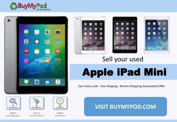 Sell used apple iPad mini
