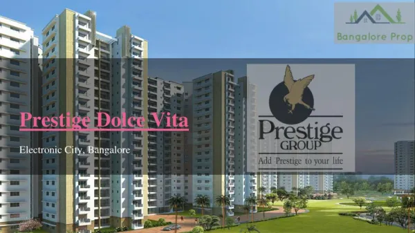 Prestige Dolce Vita Prelaunch project