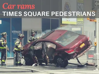 Car rams Times Square pedestrians