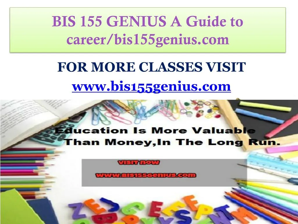 bis 155 genius a guide to career bis155genius com