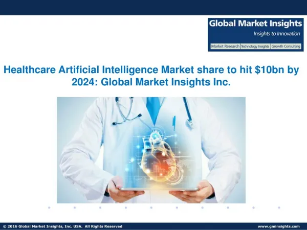 Healthcare Artificial Intelligence Market to grow at 40% CAGR from 2017 to 2024