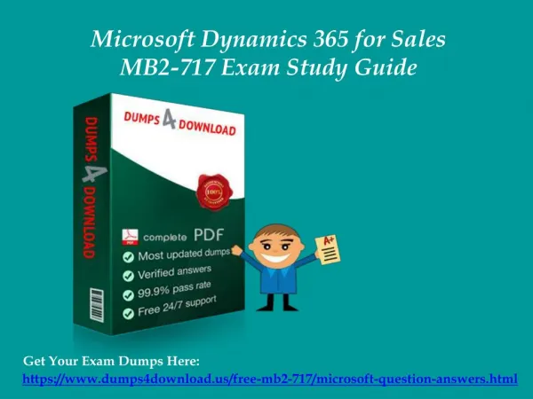 Download MB2-717 Exam Dumps Questions & Answers - MB2-717 Braindumps Dumps4Download.us