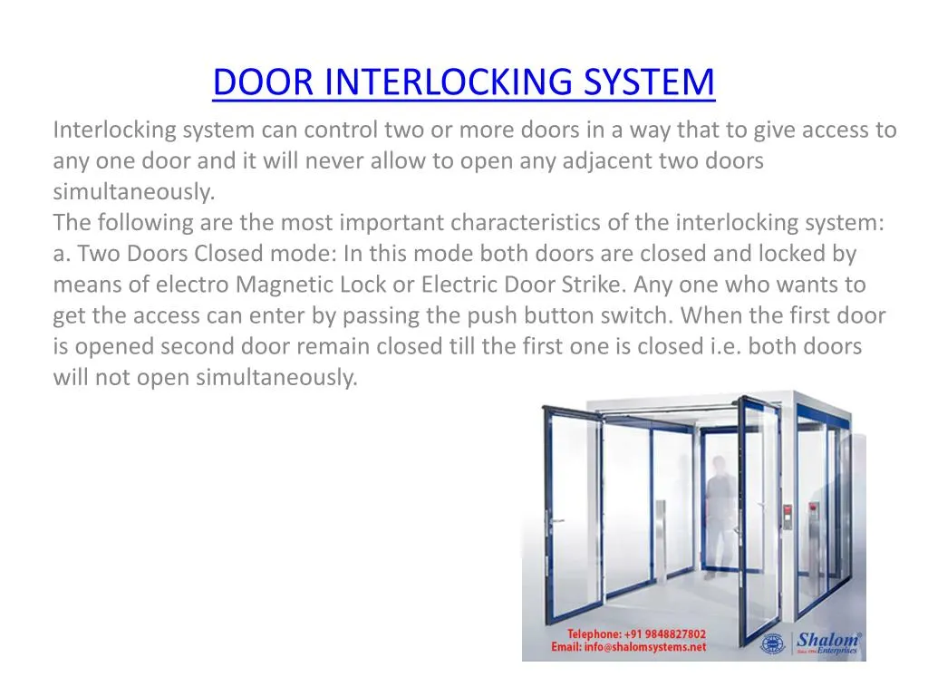 door interlocking system