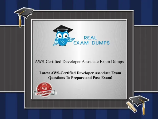 AWS Certified Developer Associate Certifications Exam Dumps Question & Answers Updated 2017