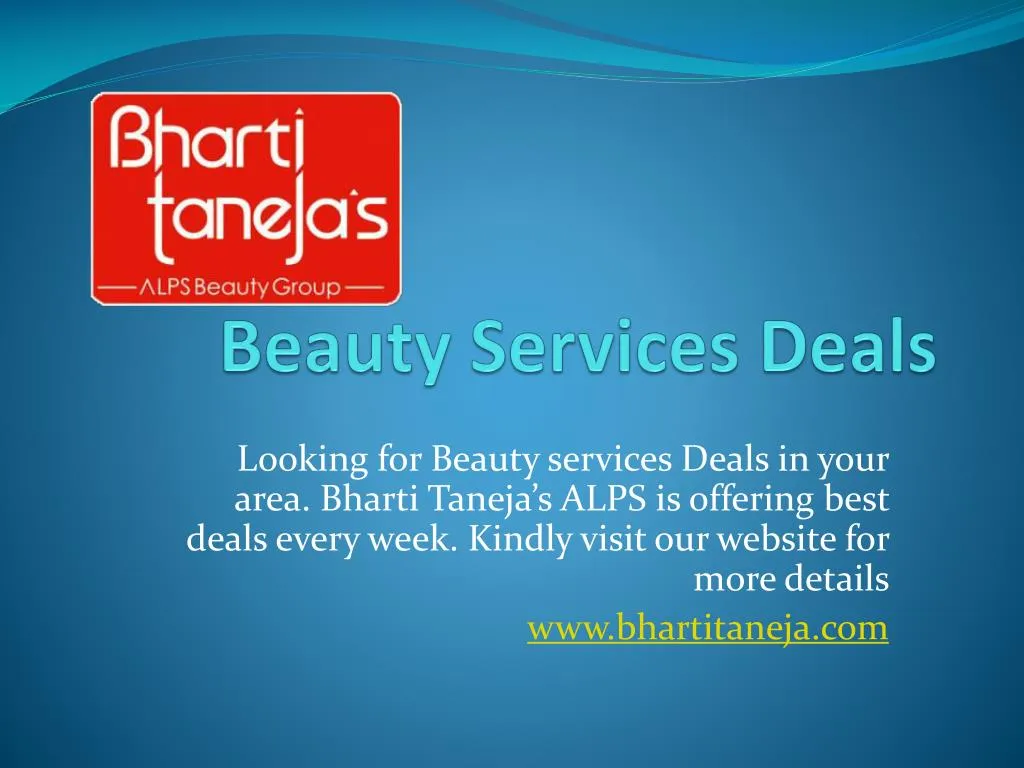 beauty services deals
