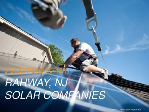 Solar Companies In Rahway