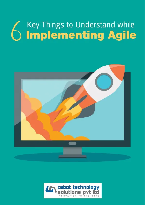 6 Key Things to Understand while Implementing Agile
