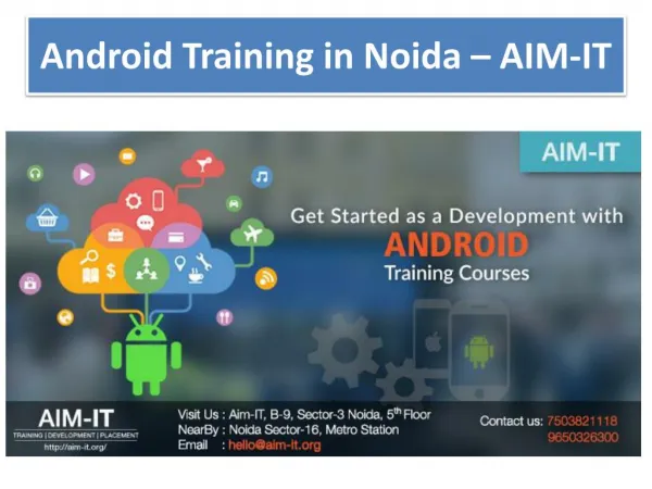 Best Android Training In Noida – AIM-IT