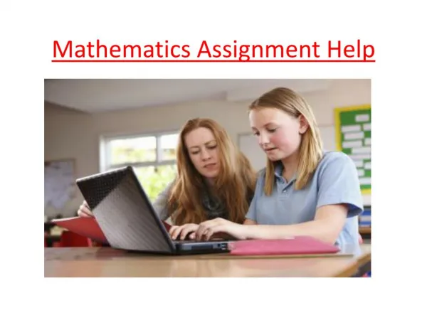 Mathematics Assignment Help Online