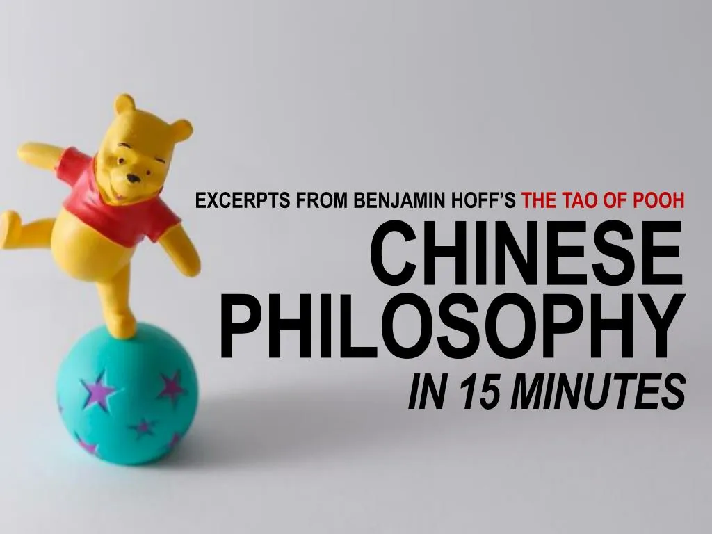 excerpts from benjamin hoff s the tao of pooh